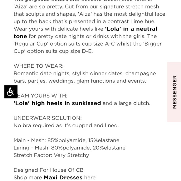 House of CB size xs aiza dress - Picture 5 of 5